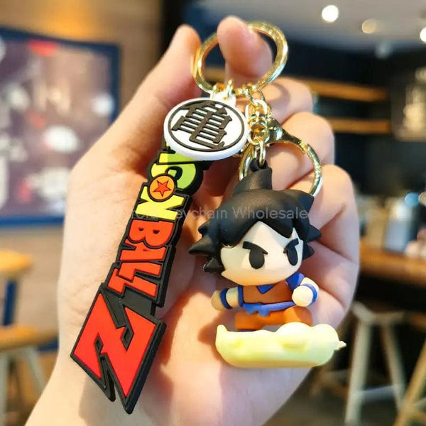 Planet Gates New Anime Dragon Ball Keychain Z Super Saiyan Son Goku Bulma Broly Piccolo Majin Buu Series Car Pendant Keyring Kids Toys Gifts