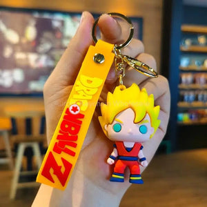Planet Gates New Anime Dragon Ball Keychain Z Super Saiyan Son Goku Bulma Broly Piccolo Majin Buu Series Car Pendant Keyring Kids Toys Gifts