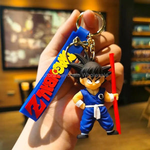 Planet Gates New Anime Dragon Ball Keychain Z Super Saiyan Son Goku Bulma Broly Piccolo Majin Buu Series Car Pendant Keyring Kids Toys Gifts