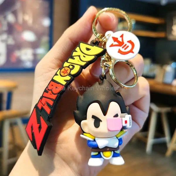 Planet Gates New Anime Dragon Ball Keychain Z Super Saiyan Son Goku Bulma Broly Piccolo Majin Buu Series Car Pendant Keyring Kids Toys Gifts