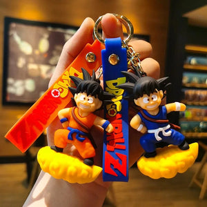Planet Gates New Anime Dragon Ball Keychain Z Super Saiyan Son Goku Bulma Broly Piccolo Majin Buu Series Car Pendant Keyring Kids Toys Gifts