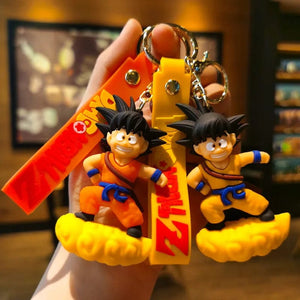 Planet Gates New Anime Dragon Ball Keychain Z Super Saiyan Son Goku Bulma Broly Piccolo Majin Buu Series Car Pendant Keyring Kids Toys Gifts
