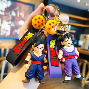 Planet Gates New Anime Dragon Ball Keychain Z Super Saiyan Son Goku Bulma Broly Piccolo Majin Buu Series Car Pendant Keyring Kids Toys Gifts
