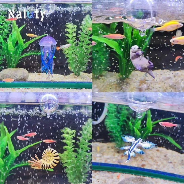 Planet Gates New Aquarium Decoration Accessories Mini Samll Ornaments Marine Animal Shark Whale Decor Aquarium for Fish Tank Accessories