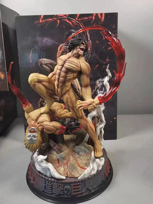 Planet Gates New Attack On Titan Anime Figure The Armored Figures 29cm Titan Eren Jager Action Figurine Model Pvc Statue Ornament Toys Gifts