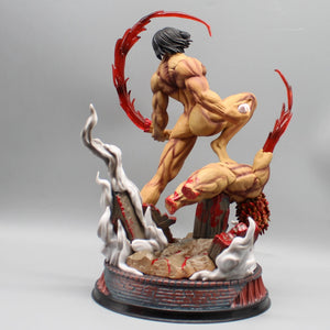 Planet Gates New Attack On Titan Anime Figure The Armored Figures 29cm Titan Eren Jager Action Figurine Model Pvc Statue Ornament Toys Gifts