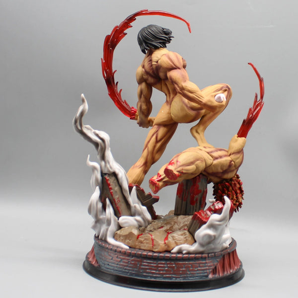 Planet Gates New Attack On Titan Anime Figure The Armored Figures 29cm Titan Eren Jager Action Figurine Model Pvc Statue Ornament Toys Gifts
