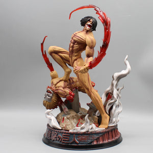 Planet Gates New Attack On Titan Anime Figure The Armored Figures 29cm Titan Eren Jager Action Figurine Model Pvc Statue Ornament Toys Gifts