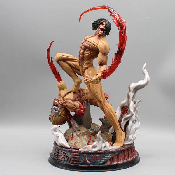 Planet Gates New Attack On Titan Anime Figure The Armored Figures 29cm Titan Eren Jager Action Figurine Model Pvc Statue Ornament Toys Gifts