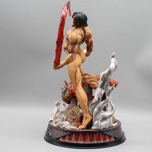 Planet Gates New Attack On Titan Anime Figure The Armored Figures 29cm Titan Eren Jager Action Figurine Model Pvc Statue Ornament Toys Gifts