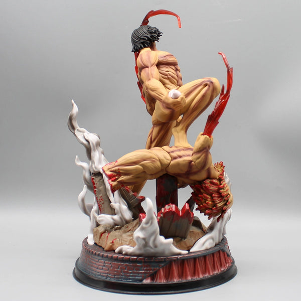 Planet Gates New Attack On Titan Anime Figure The Armored Figures 29cm Titan Eren Jager Action Figurine Model Pvc Statue Ornament Toys Gifts