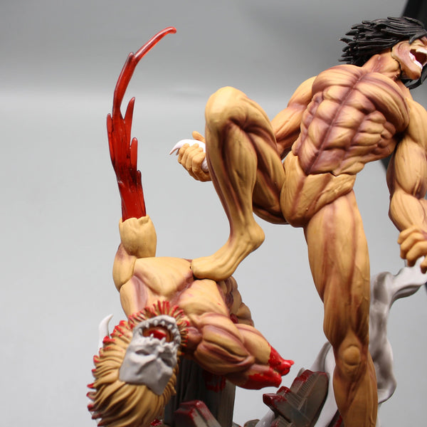 Planet Gates New Attack On Titan Anime Figure The Armored Figures 29cm Titan Eren Jager Action Figurine Model Pvc Statue Ornament Toys Gifts