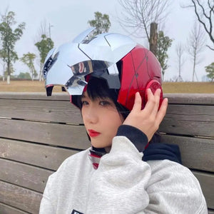 Planet Gates New AutoKing 1:1 Mk5 Iron Man Helmet Cosplay Voice Control Eyes with Light Model Toys for Adult Electric Wearable Christmas Gift