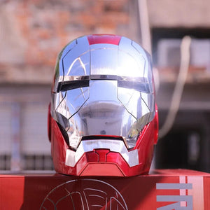 Planet Gates New AutoKing 1:1 Mk5 Iron Man Helmet Cosplay Voice Control Eyes with Light Model Toys for Adult Electric Wearable Christmas Gift
