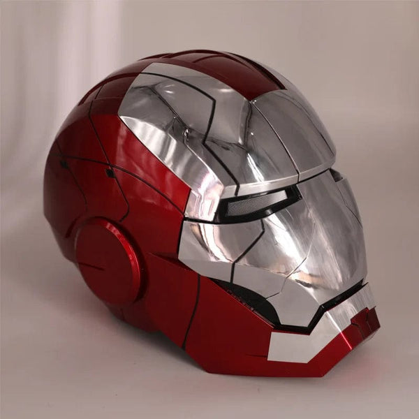 Planet Gates New AutoKing 1:1 Mk5 Iron Man Helmet Cosplay Voice Control Eyes with Light Model Toys for Adult Electric Wearable Christmas Gift
