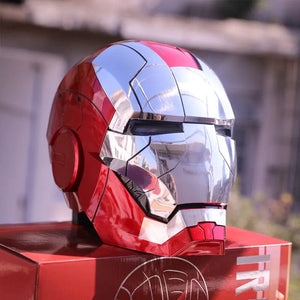 Planet Gates New AutoKing 1:1 Mk5 Iron Man Helmet Cosplay Voice Control Eyes with Light Model Toys for Adult Electric Wearable Christmas Gift