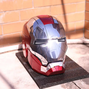Planet Gates New AutoKing 1:1 Mk5 Iron Man Helmet Cosplay Voice Control Eyes with Light Model Toys for Adult Electric Wearable Christmas Gift