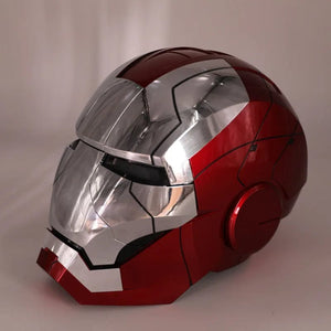 Planet Gates New AutoKing 1:1 Mk5 Iron Man Helmet Cosplay Voice Control Eyes with Light Model Toys for Adult Electric Wearable Christmas Gift
