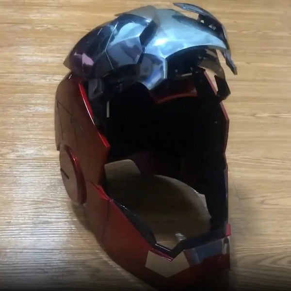 Planet Gates New AutoKing 1:1 Mk5 Iron Man Helmet Cosplay Voice Control Eyes with Light Model Toys for Adult Electric Wearable Christmas Gift