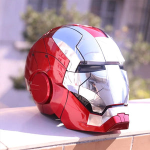Planet Gates New AutoKing 1:1 Mk5 Iron Man Helmet Cosplay Voice Control Eyes with Light Model Toys for Adult Electric Wearable Christmas Gift