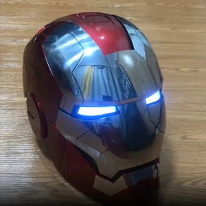 Planet Gates New AutoKing 1:1 Mk5 Iron Man Helmet Cosplay Voice Control Eyes with Light Model Toys for Adult Electric Wearable Christmas Gift