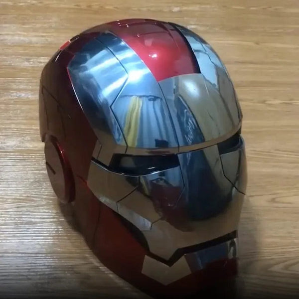 Planet Gates New AutoKing 1:1 Mk5 Iron Man Helmet Cosplay Voice Control Eyes with Light Model Toys for Adult Electric Wearable Christmas Gift
