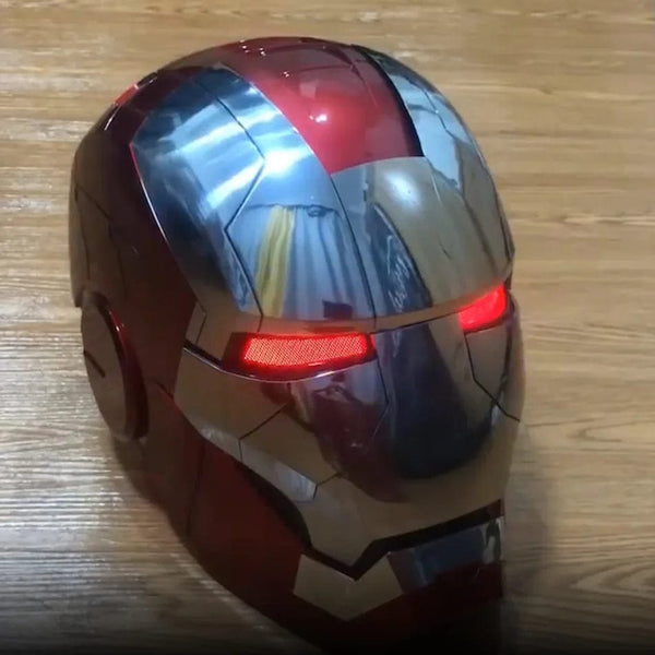 Planet Gates New AutoKing 1:1 Mk5 Iron Man Helmet Cosplay Voice Control Eyes with Light Model Toys for Adult Electric Wearable Christmas Gift