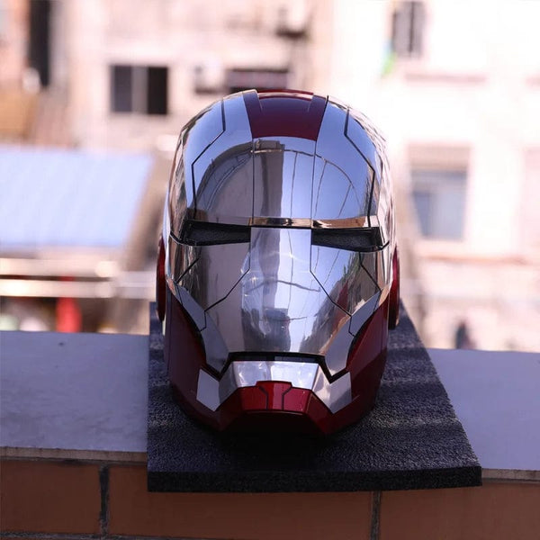 Planet Gates New AutoKing 1:1 Mk5 Iron Man Helmet Cosplay Voice Control Eyes with Light Model Toys for Adult Electric Wearable Christmas Gift