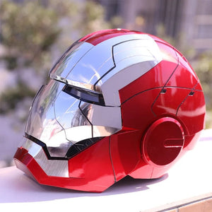 Planet Gates New AutoKing 1:1 Mk5 Iron Man Helmet Cosplay Voice Control Eyes with Light Model Toys for Adult Electric Wearable Christmas Gift
