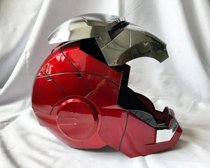Planet Gates New AutoKing 1:1 Mk5 Iron Man Helmet Cosplay Voice Control Eyes with Light Model Toys for Adult Electric Wearable Christmas Gift