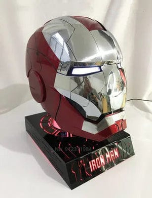 Planet Gates New AutoKing 1:1 Mk5 Iron Man Helmet Cosplay Voice Control Eyes with Light Model Toys for Adult Electric Wearable Christmas Gift