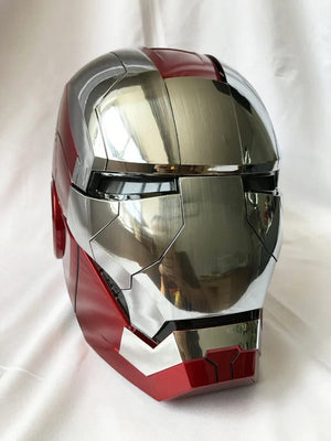 Planet Gates New AutoKing 1:1 Mk5 Iron Man Helmet Cosplay Voice Control Eyes with Light Model Toys for Adult Electric Wearable Christmas Gift