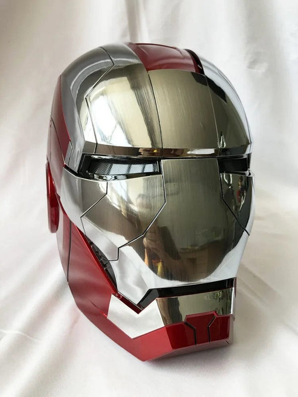 Planet Gates New AutoKing 1:1 Mk5 Iron Man Helmet Cosplay Voice Control Eyes with Light Model Toys for Adult Electric Wearable Christmas Gift