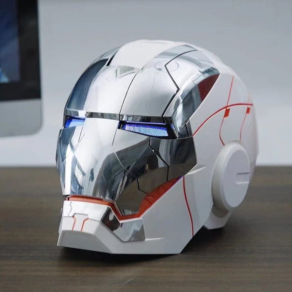 Planet Gates New AutoKing 1:1 Mk5 Iron Man Helmet Cosplay Voice Control Eyes with Light Model Toys for Adult Electric Wearable Christmas Gift