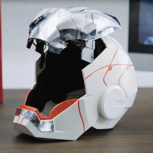 Planet Gates New AutoKing 1:1 Mk5 Iron Man Helmet Cosplay Voice Control Eyes with Light Model Toys for Adult Electric Wearable Christmas Gift