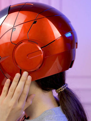 Planet Gates New AutoKing 1:1 Mk5 Iron Man Helmet Cosplay Voice Control Eyes with Light Model Toys for Adult Electric Wearable Christmas Gift