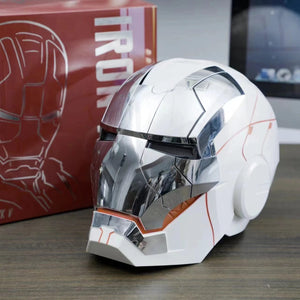 Planet Gates New AutoKing 1:1 Mk5 Iron Man Helmet Cosplay Voice Control Eyes with Light Model Toys for Adult Electric Wearable Christmas Gift