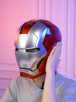 Planet Gates New AutoKing 1:1 Mk5 Iron Man Helmet Cosplay Voice Control Eyes with Light Model Toys for Adult Electric Wearable Christmas Gift