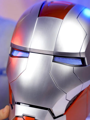 Planet Gates New AutoKing 1:1 Mk5 Iron Man Helmet Cosplay Voice Control Eyes with Light Model Toys for Adult Electric Wearable Christmas Gift
