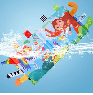 Planet Gates New Baby Toys Cartoon Animals Tail Baby Cloth Book Educational Ringed Paper Cloth Book Toys Enlightenment Baby Toys 0 12 Months