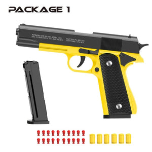 Planet Gates New Black Toy Gun. Automatic Shell Ejection Soft Bullet Air Gun, Empty Hold Hanging Machine, Automatic Loading