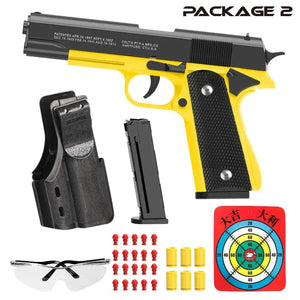 Planet Gates New Black Toy Gun. Automatic Shell Ejection Soft Bullet Air Gun, Empty Hold Hanging Machine, Automatic Loading