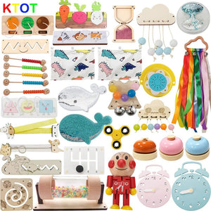 Planet Gates NEW Busy Board Montessori Early Educational Toys Cognitive Training Infant Skills Learning Wooden Game Busyboard DIY Accessories