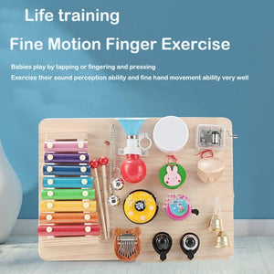 Planet Gates NEW Busy Board Montessori Early Educational Toys Cognitive Training Infant Skills Learning Wooden Game Busyboard DIY Accessories