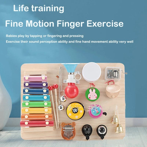 Planet Gates NEW Busy Board Montessori Early Educational Toys Cognitive Training Infant Skills Learning Wooden Game Busyboard DIY Accessories