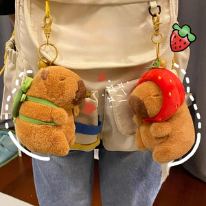 Planet Gates New Capybara Plush Toys Women Cute Capibara Bag Pendant Keychain Kids Backpack Decor Party Birthday Gift Fluffty Doll Factory