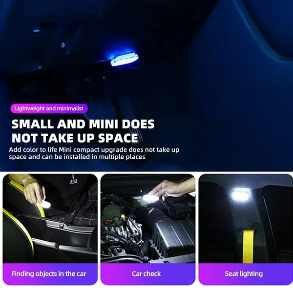 Planet Gates New Car LED Touch Lights Wireless Interior Light Magnetic Auto Door Light Roof Ceiling Lamp Reading Lamp USB Rechargeable 5V