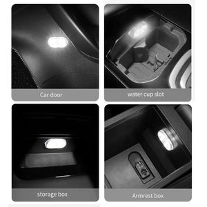 Planet Gates New Car LED Touch Lights Wireless Interior Light Magnetic Auto Door Light Roof Ceiling Lamp Reading Lamp USB Rechargeable 5V
