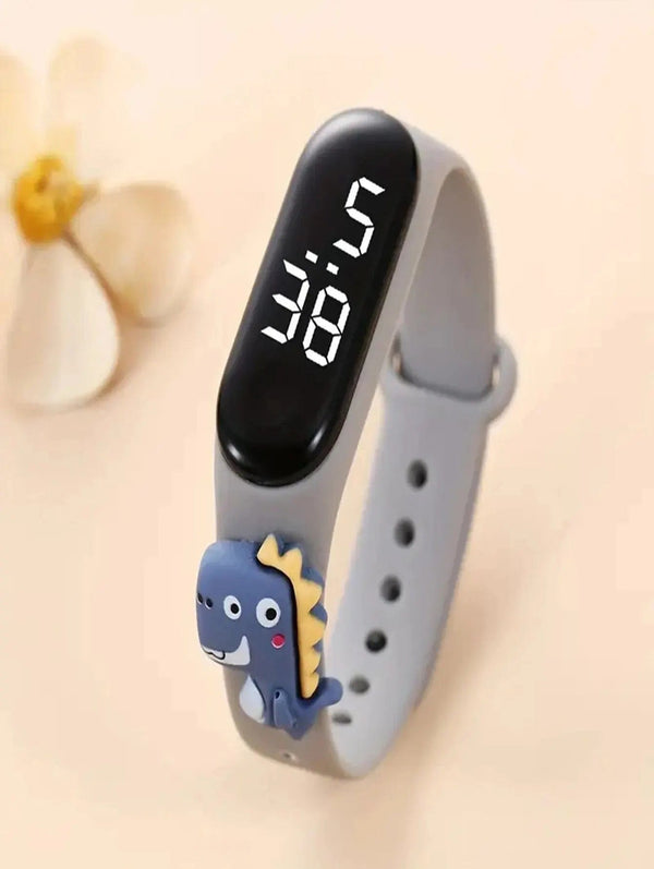 Planet Gates New Cartoon LED Meter 3 Action Figure Watch Band Electronic Watch Creative Student Plastic Bracelet CHILDREN'S Touch Watch
