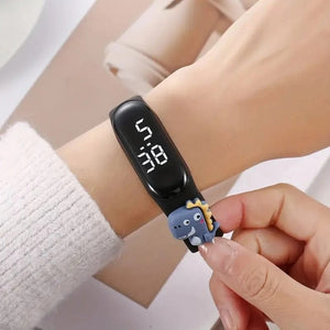 Planet Gates New Cartoon LED Meter 3 Action Figure Watch Band Electronic Watch Creative Student Plastic Bracelet CHILDREN'S Touch Watch